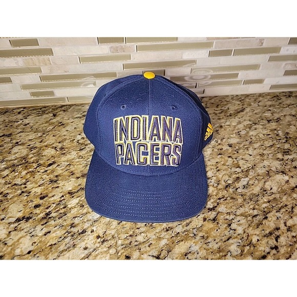 Indiana Pacers Hat Adidas adjustable Cap Basketball one size fits all Navy Blue - Picture 11 of 12